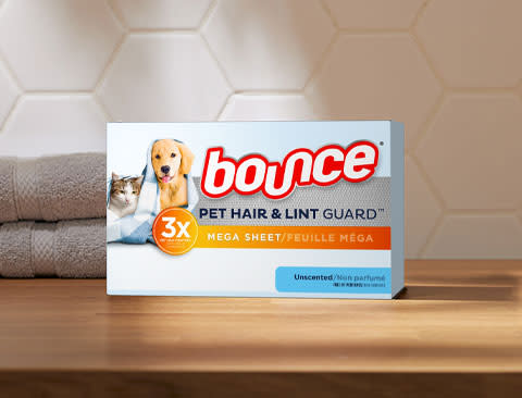Bounce® Pet Hair and Lint Guard Mega Sheets, Unscented