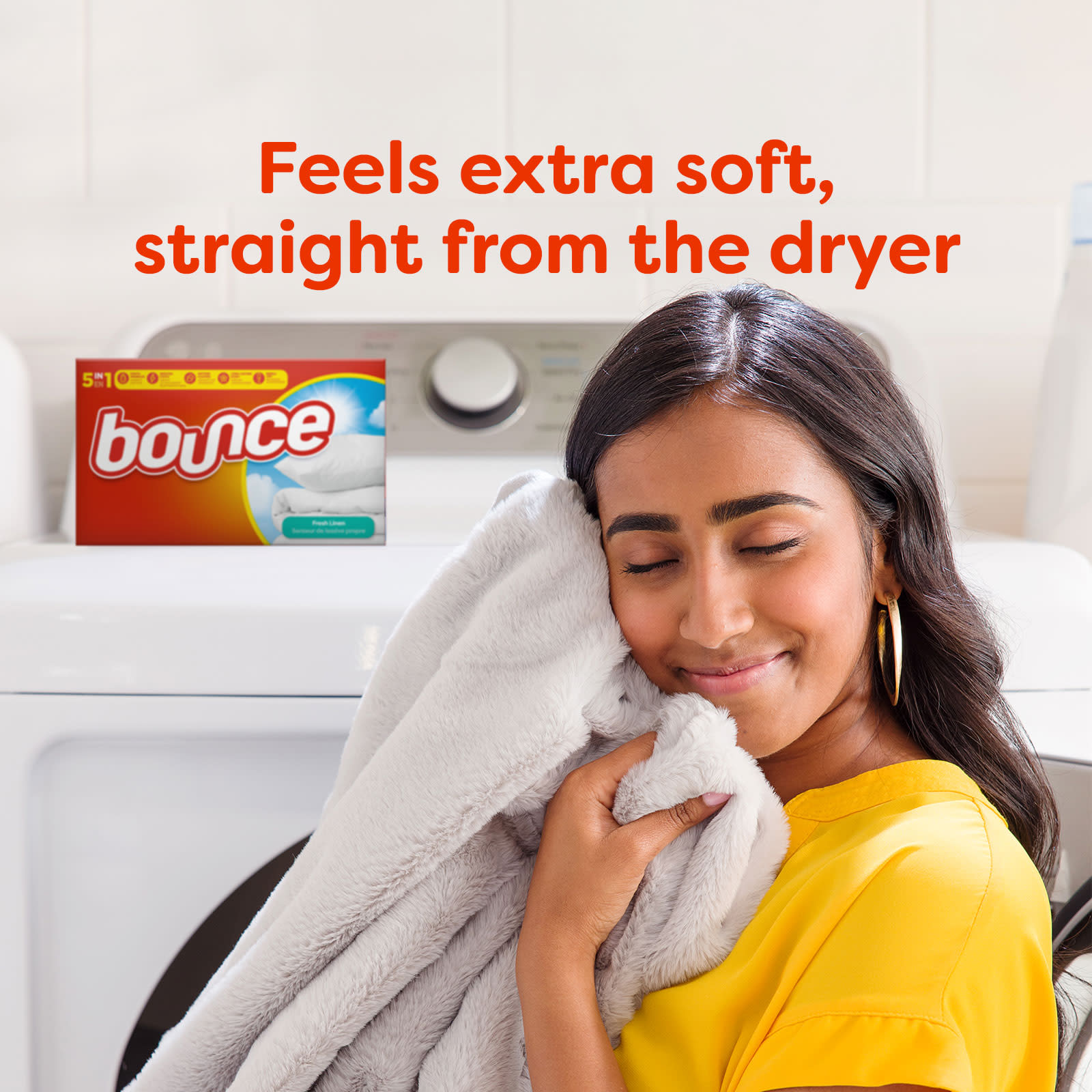Bounce® Fresh Linen Fabric Softener Dryer Sheets