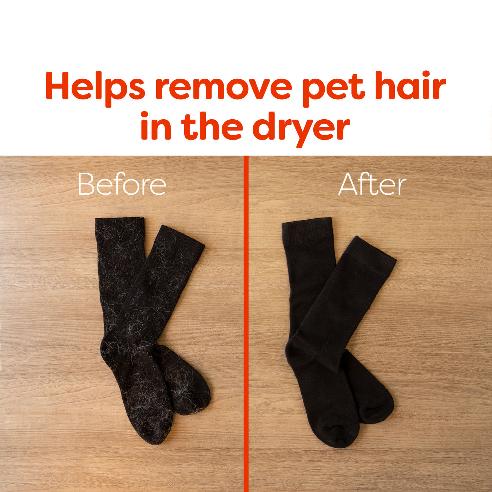 Bounce Pet Hair Dryer Sheets: Helps remove pet hair in the dryer