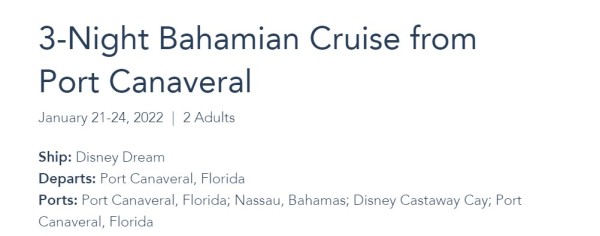 Cruise Specifics