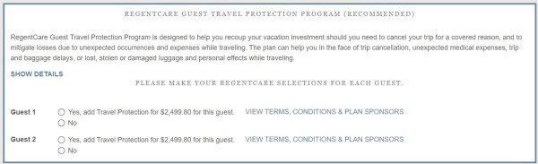 Travel Protection Cost