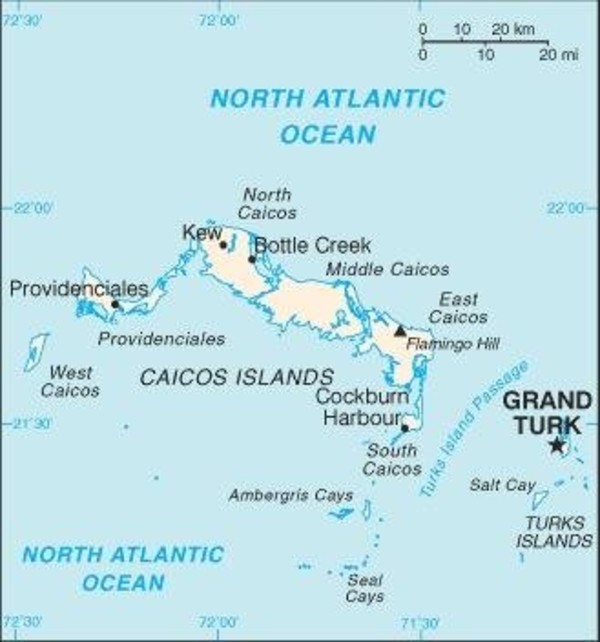Turks and Caicos Islands Map