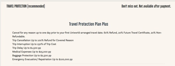 Travel Protection Plan Plus