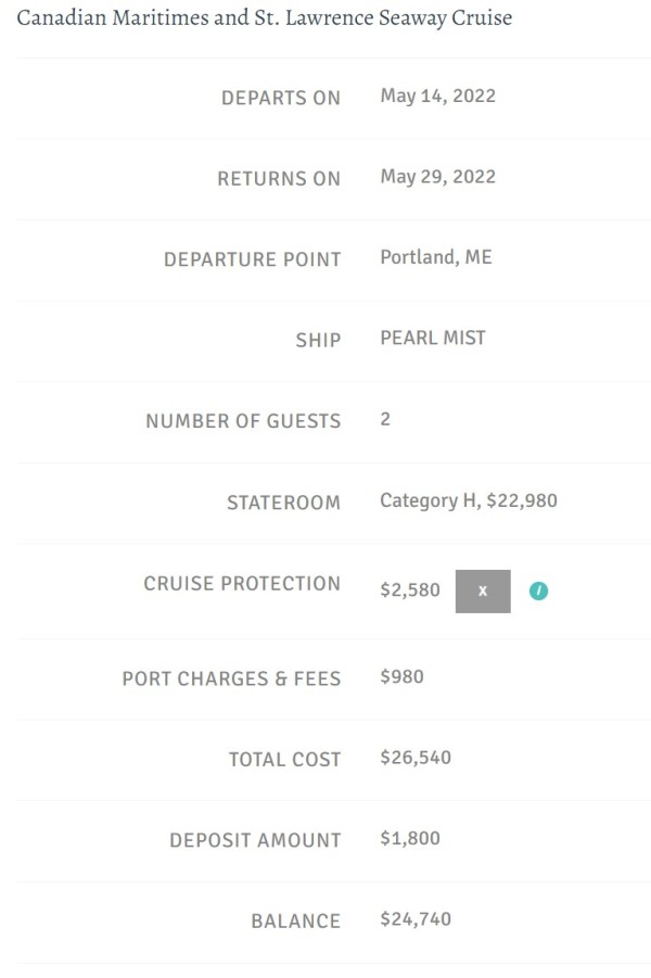 Total cost with cruise protection