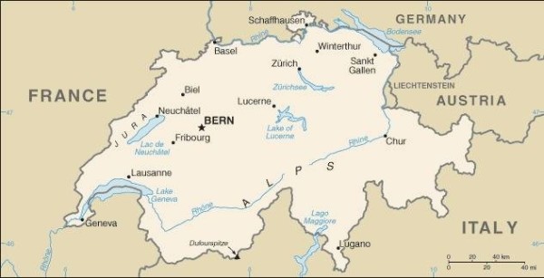 Switzerland Map