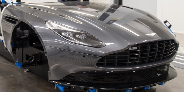 Front modular cubing system for Aston Martin DB11