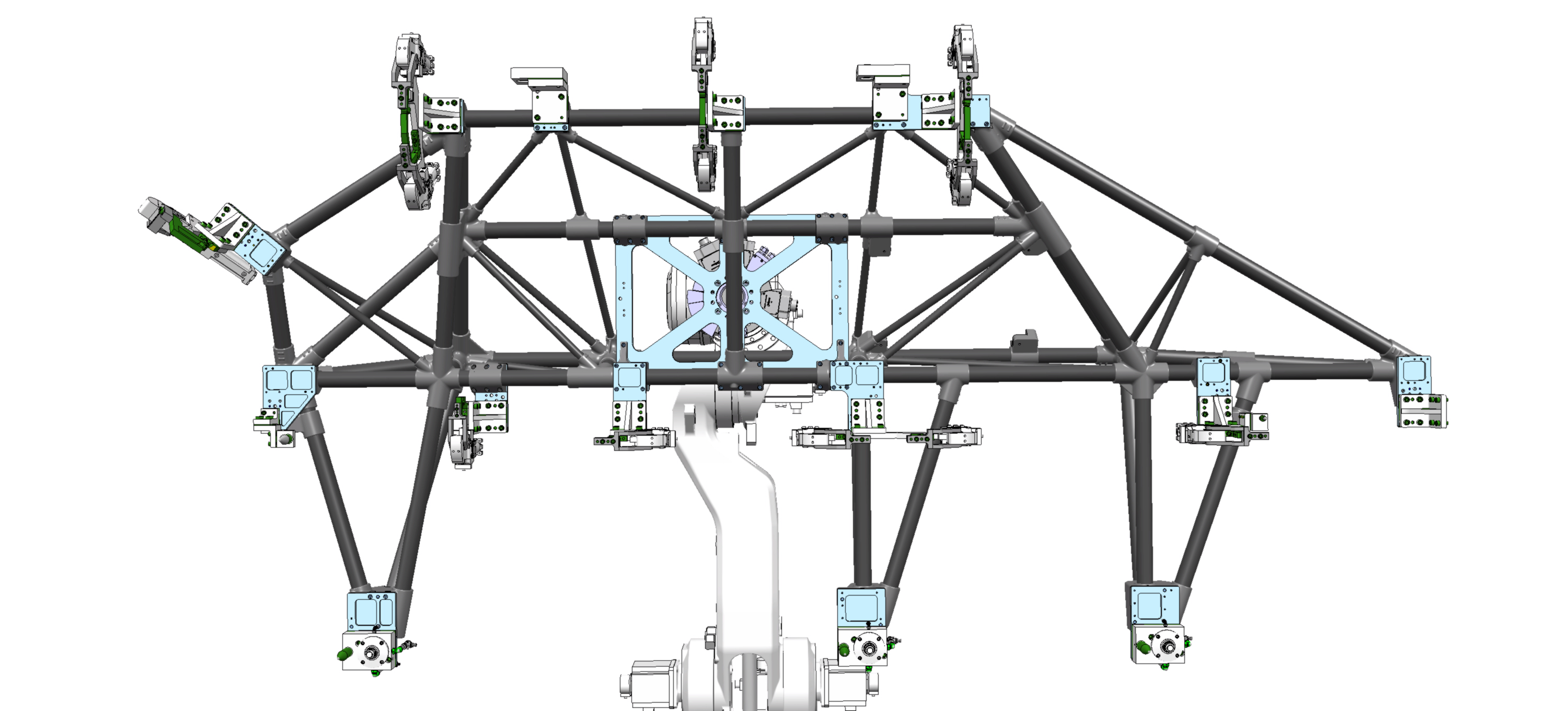 A front-on render of RapidFit’s Big Gripper jig