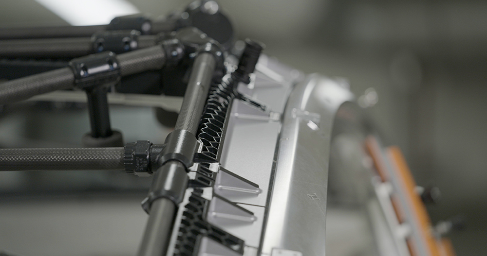 A close up of the Hybrid Cube showing its modular functionality