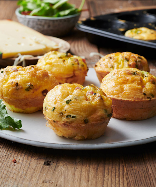 Herzhafte Rührei-Käse-Muffins