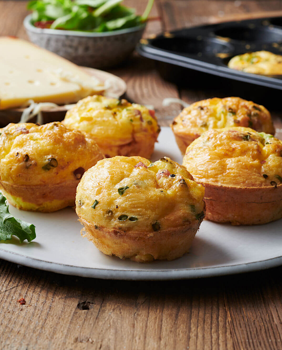 Herzhafte Rührei-Käse-Muffins