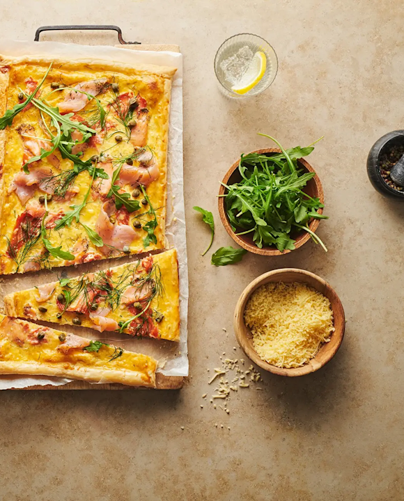 Schwedische Lachs-Pizza