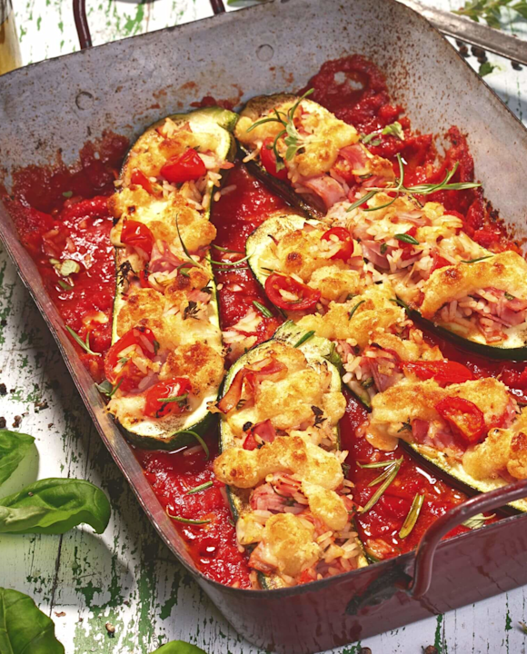 Überbackene Zucchini