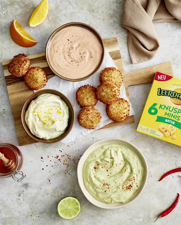 Leerdammer PR LRD KnusperMinis Dreierlei-Dips02