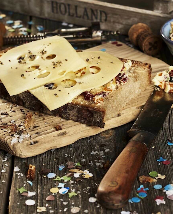 Käsebrot mit Konfettibutter