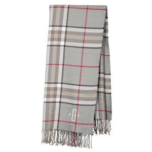 Monogram Plaid Throw