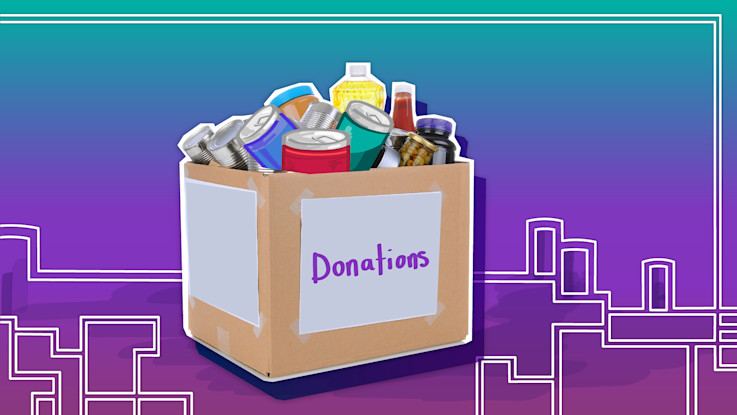 Donation Box Illustration