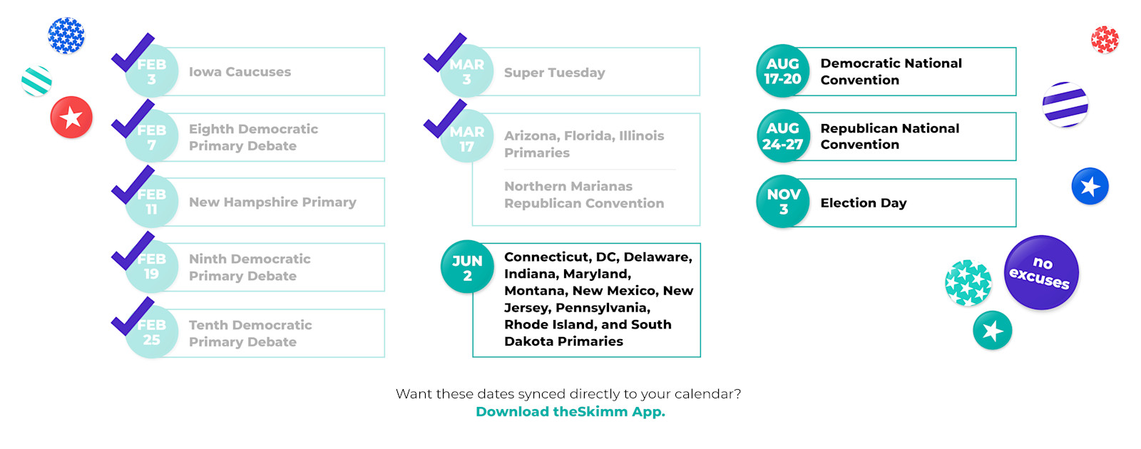 2020 Election Calendar