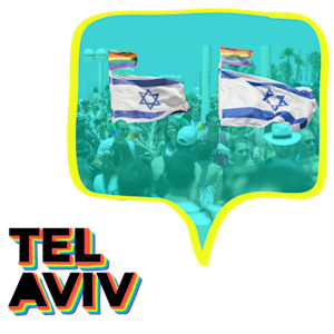 People marching in Tel Aviv Pride