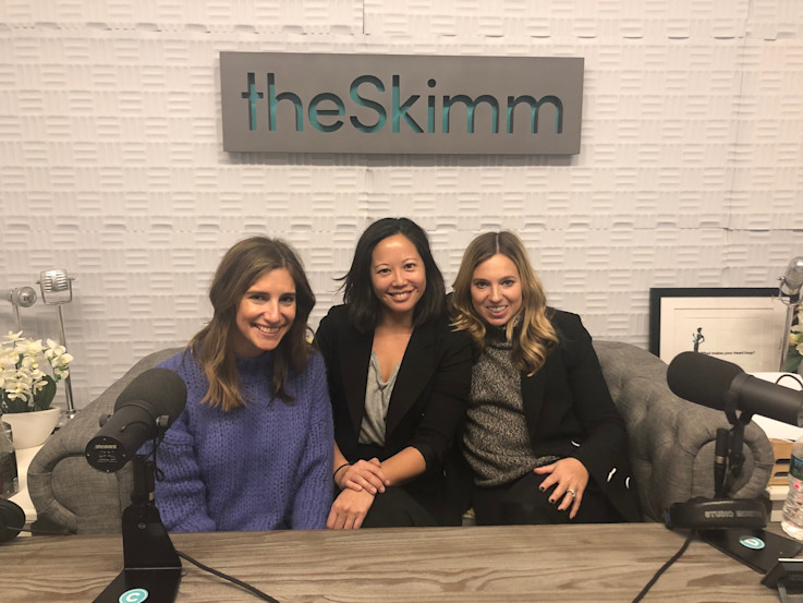 Hosts and Tracy Sun in studio