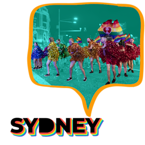 Marchers in Sydney Pride