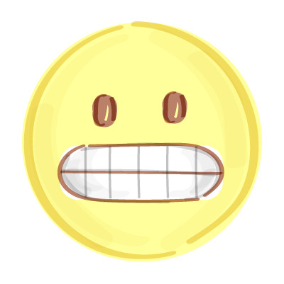 Grimacing face emoji
