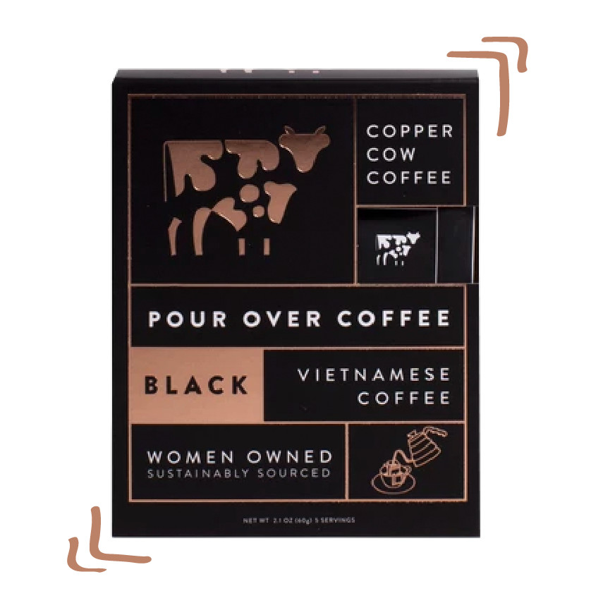 Pour Over Coffee Copper Cow