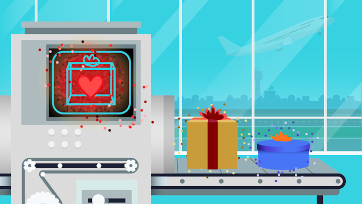 Gifts that give back - presents through scanner