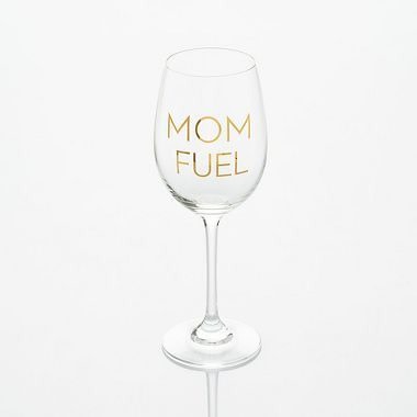 Mom Fuel Wine Glass