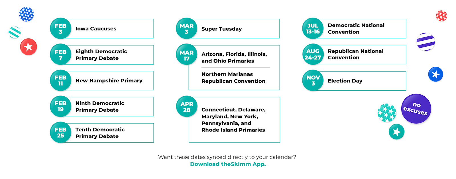 2020 Election Calendar