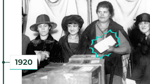 1920: Women get the right to vote