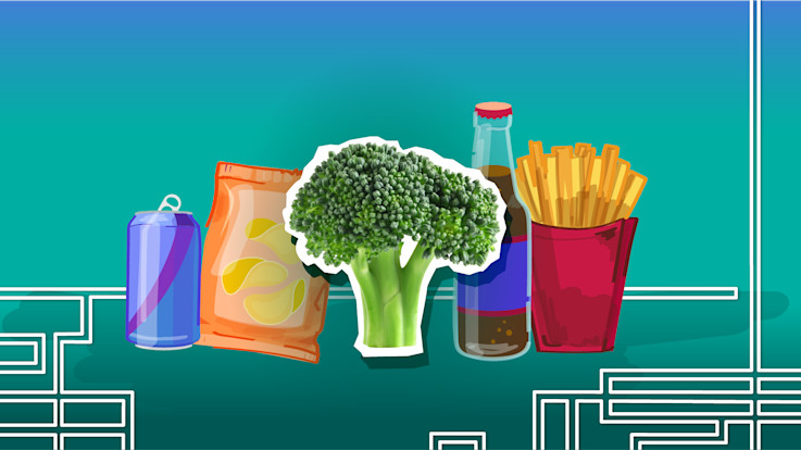 Healthy Foods Illustration