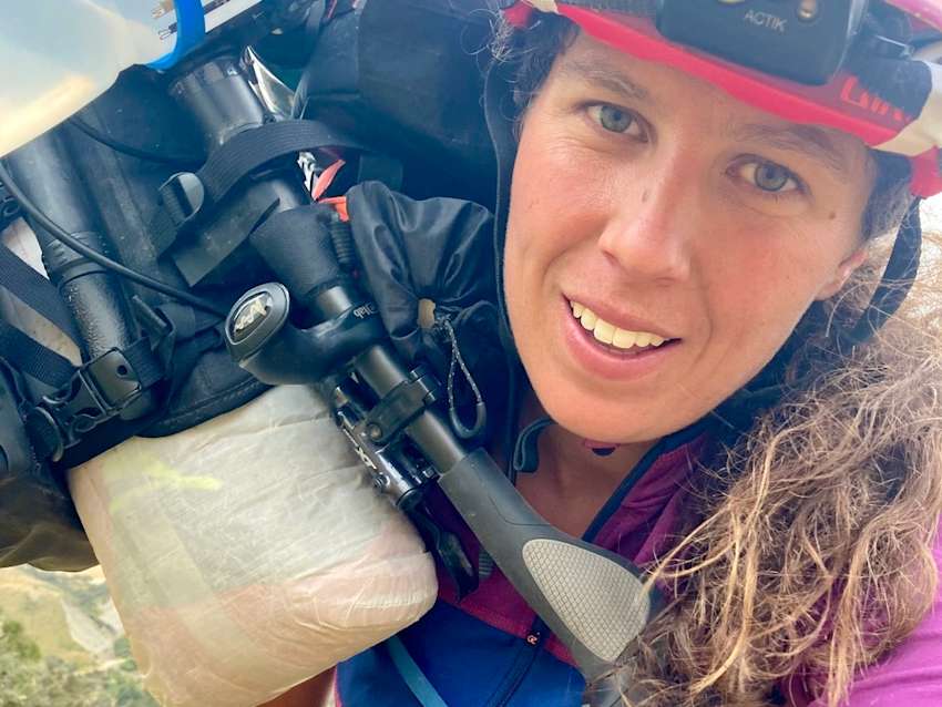 2.Hike-a-bike selfie on the TTW 2.Hike-a-bike selfie on the TTW