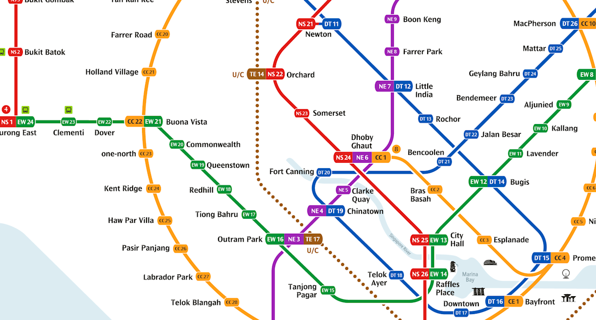 市中心是正中間一堆捷運糾纏在一起那邊xD,而我是住在西邊的 EW23