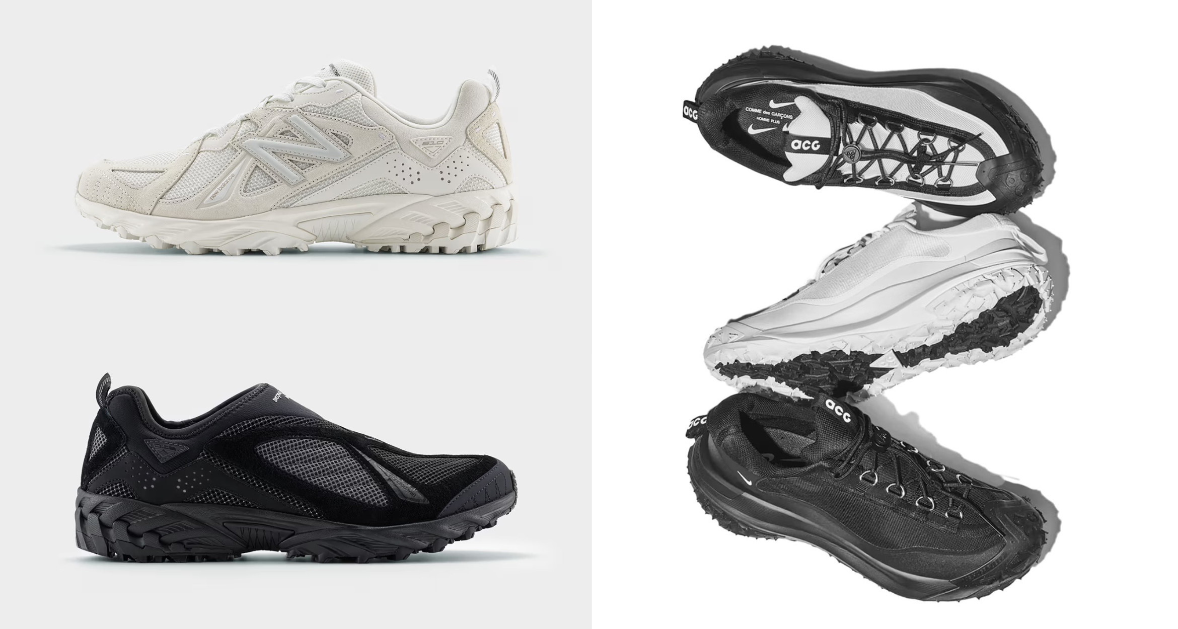 Comme des Garçons Drops Monochrome Collaborations with Nike and New Balance