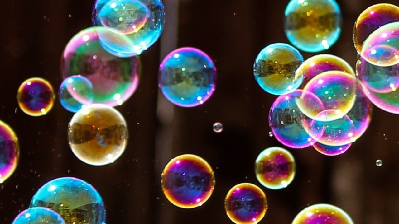 bellen van bellenblaas bubbelmachinefoto 880