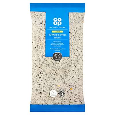 Co-op 40 Antibacterial Multi Surface Wipes Co-op 40 Antibacterial Multi Surface Wipes