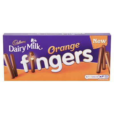 Cadbury Dairy Milk Orange Fingers 114g Cadbury Dairy Milk Orange Fingers 114g