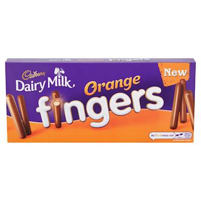 Cadbury Dairy Milk Orange Fingers 114g Cadbury Dairy Milk Orange Fingers 114g