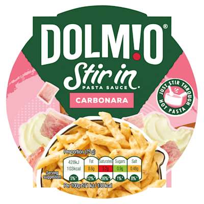 Dolmio Stir in Carbonara Pasta Sauce 150g Dolmio Stir in Carbonara Pasta Sauce 150g