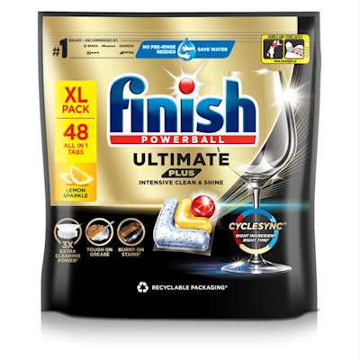Finish Ultimate Plus Dishwash Tablets Lemon 48s Finish Ultimate Plus Dishwash Tablets Lemon 48s