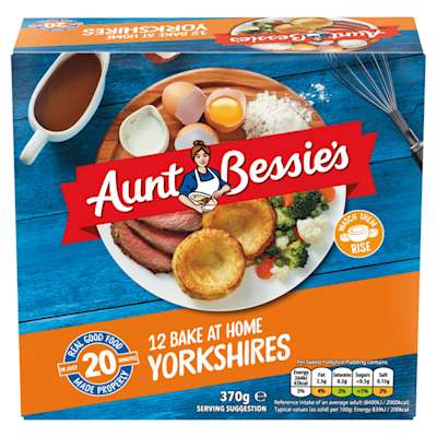 Aunt Bessie's 12 Ready To Bake Yorkshire Puddings 370g Aunt Bessie's 12 Ready To Bake Yorkshire Puddings 370g