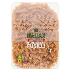 Co-op Italian Wholewheat Fusilli 500g Co-op Italian Wholewheat Fusilli 500g