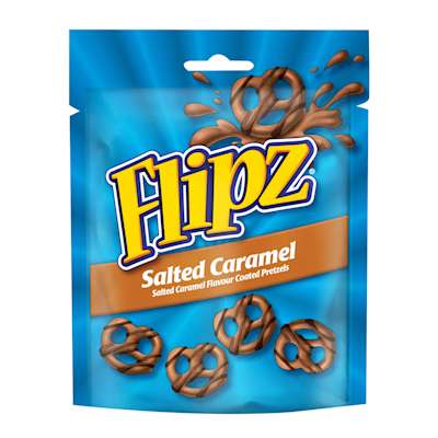 Flipz Salted Caramel Pretzels 90g Flipz Salted Caramel Pretzels 90g