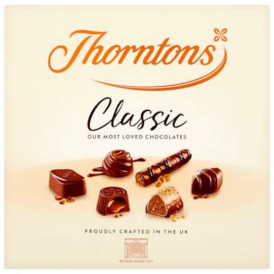 Thorntons Classic Milk Dark & White Box 150g Thorntons Classic Milk Dark & White Box 150g