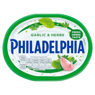 Philadelphia Light with Garlic and Herbs 170g Philadelphia Light with Garlic and Herbs 170g