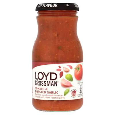 Loyd Grossman Tomato & Roasted Garlic Sauce 350g Loyd Grossman Tomato & Roasted Garlic Sauce 350g