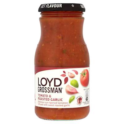 Loyd Grossman Tomato and Roasted Garlic Sauce 350g Loyd Grossman Tomato and Roasted Garlic Sauce 350g