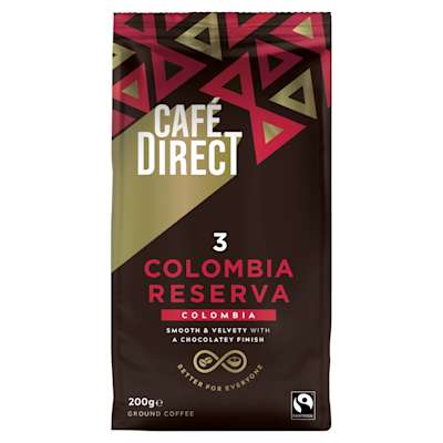 Cafedirect Fairtrade Ground Colombia Reserva 200g Cafedirect Fairtrade Ground Colombia Reserva 200g