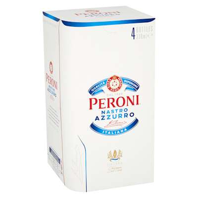 Peroni Nastro Azzuro Bottle 4x330ml Peroni Nastro Azzuro Bottle 4x330ml