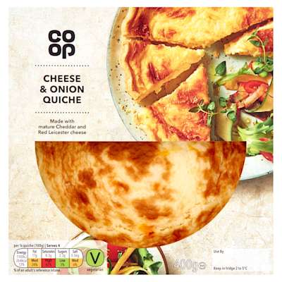 Co-op Cheese and Onion Quiche 400g Co-op Cheese and Onion Quiche 400g
